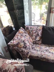  9 طقم كنب خشب تفصيل 8 مقاعد بحالة ممتازة