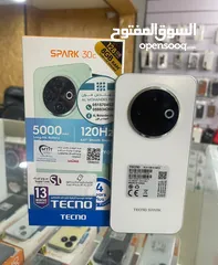  15 جهاز جديد بالكرتونة Spark 30c رام 8 و 12 و 16 جيجا 128 و 256 مكفول سنة متوفر توصيل