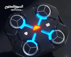  1 لعبة تفاعلية موسيقية مع أضواء LED - معدات تدريب الريتم والتفكير السريع