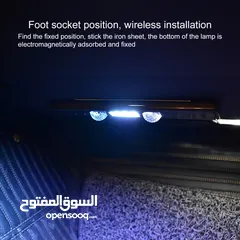  2 مصابيح LED للسيارة والمنزل مع ريموت ومستشعر صوت متعددة الاستخدامات