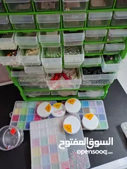  2 مشروع خرز كامل مع الخزانه والعلب والخيطان