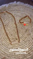  7 مجموعه اكسسورات ذهب روسي واصلي ميه بالميه بسعر 10دينار