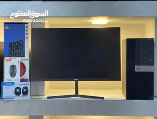  2 اقوي العروض كمبيوترات امريكيه DELL OPTIPLEX COER I5 6TH  كامله شاشه 24 انش  بسعر مغري جدا