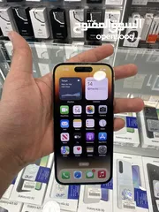  4 iPhone 14 Pro 128 GB used  ايفون 14 برو 128 جيجا مستعمل بحاله الوكاله  بطاريه 88‎%‎ لون ذهبي