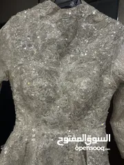  4 فستان زفاف ناعم لؤلؤي