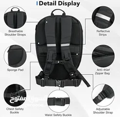  4 Motorcycle Led Riding Backpack