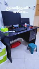  4 Computer Table, Chair & DELL Monitor