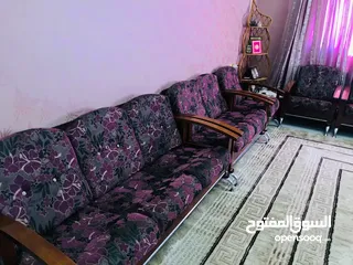  1 طقم غرفة جلوس لون بنفسجي