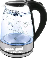  1 الغلاية الكهربائية مصنوعة من زجاج البوروسيليكات عالي الجودة للحفاظ على مياهك آمنة ونقية المذاق