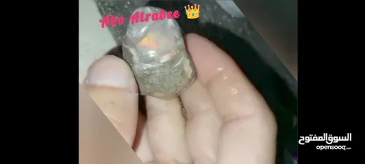  3 حجر اوبال نوع قوس قزح النادر حجر الاوبال الكريم فاير قوي جدا متعدد الألوان فاير احمر الأكثر ندرة