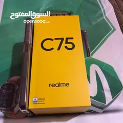  1 جهاز ريلمي سي 75 ذاكره 256جهاز قبل اربع ايام من فتحته بعده بل ضمان جهاز راقي تحت الوصف