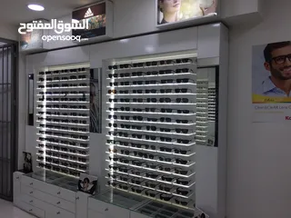  9 ديكور محل نظارات حديث للبيع كامل بسعر مغري جداً