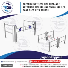  2 Electric Swing Turnstile Barrier Gate / Mechanical Swing Barrier Door with Sensors