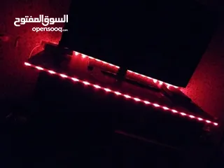  3 حبل اناره و ديكور مع ريموت و محول ودبل فيس لاصق LED light RGB ضوء ليد اضائه زينه حفلات  عيد ميلاد