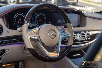  19 Mercedes S320 2019 Amg kit   السيارة وارد الشركة و قطعت مسافة 68,000 كيلو متر فقط