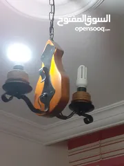  6 ثريا خشب اجنبي من اسبانيا علي شكل كامان