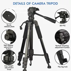  5 SL-3600 Travel Adjustable Camera Tripod ترايبود