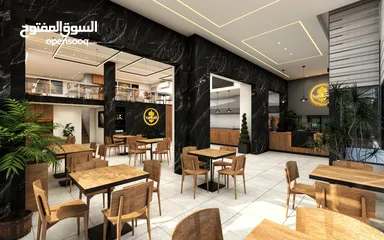  1 مطعم جاهز مع ديكور