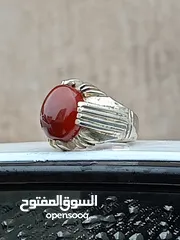  18 خواتم عقيق يمني وهندي اصلي وفضه اصليه جديد ومستعمل اسعار التخفيض