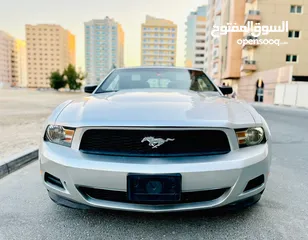  9 A Clean And Beautiful FORD MUSTANG 2012 SILVER GCC SOFT TOP CONVERTIBLE