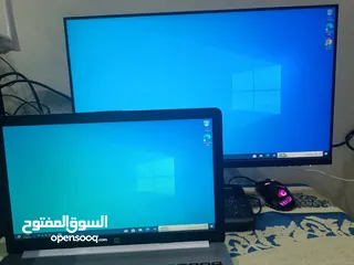  1 pc +شاشه +لابتوب  اقرأ الوصف مهم