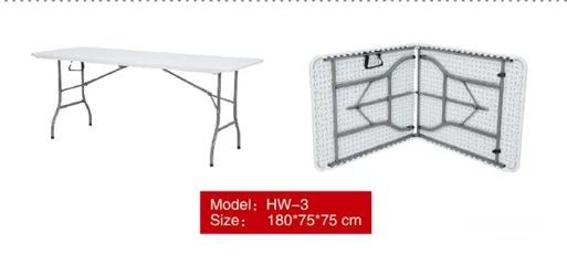  8 Outdoor Folding Tables and Chairs for Restaurants, Home, Parks and many more