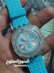  2 ساعة سواتش اروني سويسري اصلي 100بالمية شغالة 100بالمية اصدار سبور