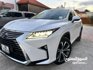  17 جيب لكزس Rx450h 2019 Lexus Rx450h 2019 hybrid  كرت ابيض