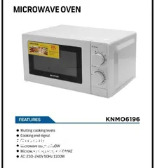  1 Krypton 700W Microwave Oven, 20L with 5 Power Levels and 30 Minute Timer, 20 Liter Capacity