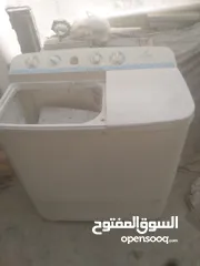  1 غساله حوضين بحالة جيدة نوع جنرال