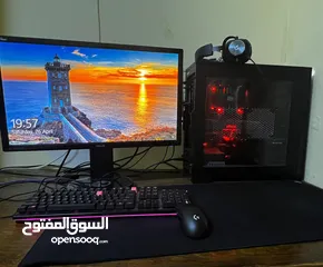  1 جهاز كمبيوتر كامل للالعاب والتصميم