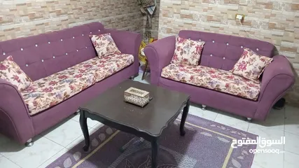  3 كنب سبع مقاعد شبه وكاله مع السجاده