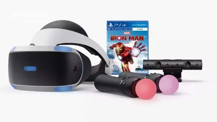  8 PLAYSTATION VR1 (Virtual Reality) نظارات VR1 بلاي ستيشن مع لعبتين مجانا