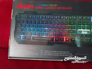  3 (BRAND NEW)RGB LED keyboard كيبورد جديد