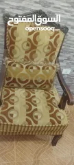  2 طقم كنب خشبهم زان من مصر 7 مقاعد ثلاثيه والثنائية و2 مفرد