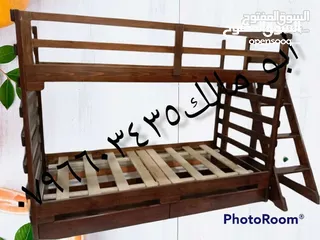  29 تخت طابقين تخوت وأسرة من أحسن انوع الخشب حسب الطلب صناعة ممتازة سرير  مفرد لا نعمل بتجاري