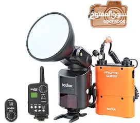  1 فلاش godox ad360 مستخدم نظيف جدا