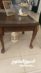  3 طقم طاولات خشب زان مستعمل