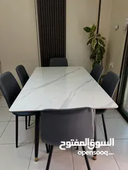  10 طاولة سفرة رخامية فاخرة – عرض مميز!  مع 6 كراسي  مع 4 كراسي تجمع بين الفخامة و الاناقه