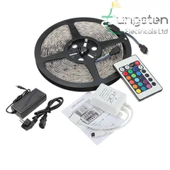  4 شريط إضاءة ملون 8 الوان مختلفة RGB 5 meters COLOR LED strip decoration light