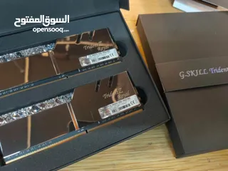  1 رامات كريستال g skill فخمات لون ذهبي ARGB قابل للتفاوض