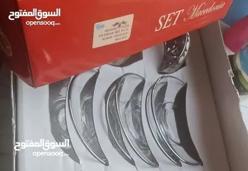  7 طقم زجاجي للأيس كريم