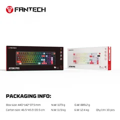  7 FANTECH MK918 ATOM PRO97 WIRELESS MECHANICAL GAMING KEYBOARD WHITE كيبورد فانتيك الجديد المميز