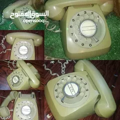  2 تلفونات قرص انتيكا بحالة ممتازة