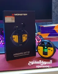  1 Monster Airmars XKT10 Gaming Earbuds إيربودز جيمنج إحترافية