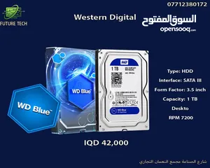  1 HDD WD Blue اصلي جديد
