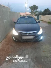  1 سوناتا هايبرد 2012 للبيع فل بانوراما لون اسود ملوكي  4جيد