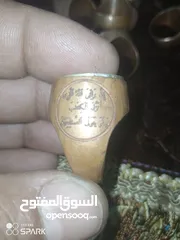  2 السلام عليكم خواتم نحاس قديم منقوشه  الخاتم الياقوت في زئبق من الداخل فرصه للهواه التسليم في الاردن