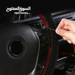  6 Steering cover with good and excellent quality universal size    غطاء توجيه ذو حجم عالمي جيد وممتاز