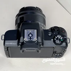  8 كاميرا كانون ( EOS M50 Mark II ) مع عدسة  mm ( 15 - 45 )